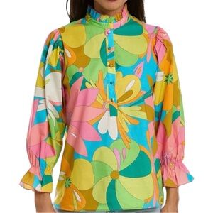 Colorful Floral Women's Blouse